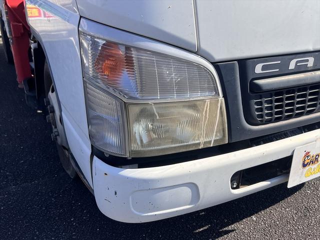 キャンター ロングＤＸターボ　３段クレーン　ユニック：ＵＲＶ２３３　ＳＰＥＣ：Ｋ　インパネ５速　ディーゼル　３人乗り　積載量：１７００Ｋｇ　車庫証明用　長さ：５９８　幅：１８９　高さ：２４９　荷台寸法　長さ：３５５　幅：１８８（57枚目）