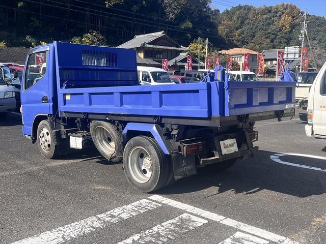 キャンター ダンプ　ダンプ　ディーゼル　５速ミッション　３人乗り　エアバッグ　エアコン　パワステ　パワーウィンドウ　積載量：１５００Ｋｇ　荷台寸法　長さ：３０８　幅：１６０（12枚目）