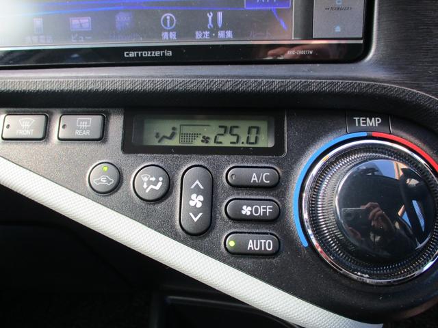 アクア Ｓ　カロッツェリアナビ・ＴＶ　Ｂｌｕｅｔｏｏｔｈ　ＥＴＣ　アイドリングストップ　オートエアコン　フォグランプ　保証書・取説有（24枚目）