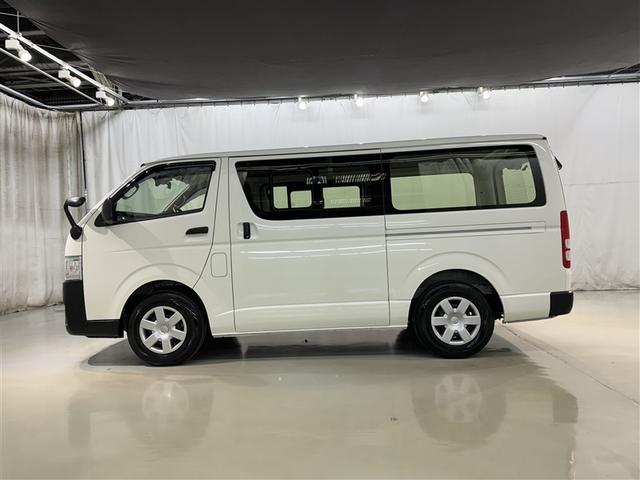 ハイエースバン ロングＤＸ　衝突被害軽減システム　メモリーナビ　フルセグ　バックカメラ　ＥＴＣ　ドラレコ　ＣＤ　ミュージックプレイヤー接続可　ＤＶＤ再生　ＬＥＤヘッドランプ　乗車定員６人　キーレス　ワンオーナー（3枚目）