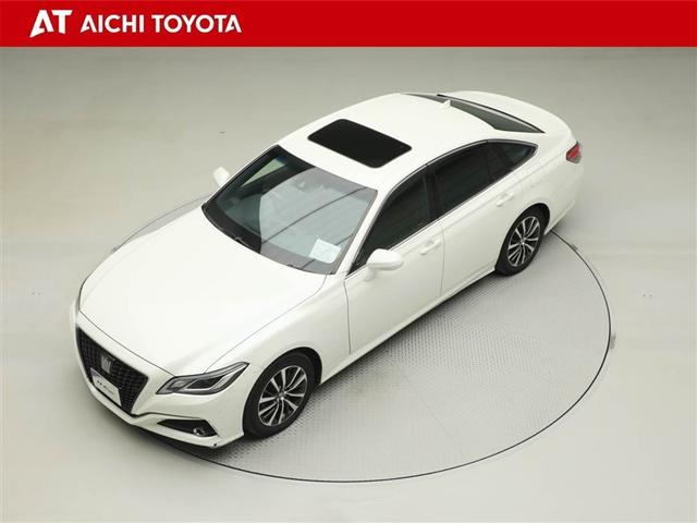 クラウンハイブリッド S Cパッケージ 衝突軽減B 黒革シート 盗難防止システム ワンオーナ エアバッグ クルコン Bカメラ LEDヘッドライト フルセグTV AC100V電源 スマートキー&プッシュスタート パワーシート ETC付 アルミ(10枚目)