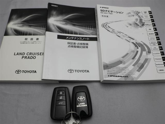 ランドクルーザープラド ＴＸ　Ｌパッケージ　リアカメラ　１オ－ナ－　スマートキ　盗難防止　キーレスエントリー　ＥＴＣ装備　３列席　ＤＶＤ再生可　エアコン　ＬＥＤランプ　レザー　アルミホイール　パートタイム４ＷＤ　横滑り防止システム　フルＴＶ（30枚目）