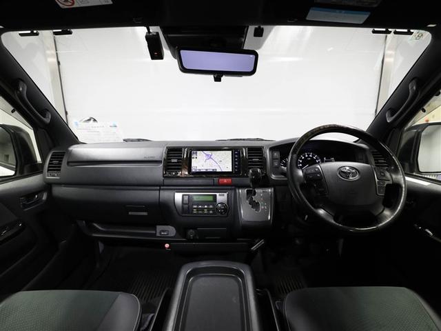 ハイエースバン ロングスーパーＧＬ　地デジＴＶ　盗難防止システム　リアエアコン　ＬＥＤヘットライト　パワーウィンドウ　エアコン　ＥＳＣ　ＤＶＤ　スマートキー　ＥＴＣ　ドラレコ　ナビ＆ＴＶ　ＡＢＳ　キーレスエントリー　メモリナビ　１００Ｖ（18枚目）