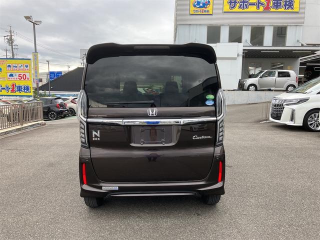 Ｎ－ＢＯＸカスタム Ｇ・Ｌホンダセンシング　衝突被害軽減システム　スマートエントリー　プッシュスタート　ステリモ　クルコン　オートライト　オートエアコン　片側電動スライド　ＬＥＤヘッド　バックモニター　後方ソナー　サイドエアバック　ＥＴＣ（6枚目）