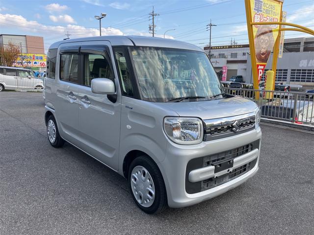 スペーシア ハイブリッドＸ　両側パワースライド　シートヒーター　オートライト　プッシュスタート　スマートキー　サーキュレーター　純正ナビ　ＴＶ　ＦＭ／ＡＭ　ＣＤ／ＤＶＤ　Ｂｌｕｅｔｏｏｔｈ　　ＣＶＴ　オートマ（3枚目）