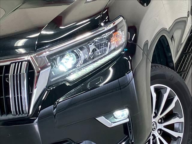 ランドクルーザープラド ＴＸ　Ｌパッケージ　サンルーフ　黒革　全周囲カメラ　ＢＳＭ　レーダークルーズ　シートヒーター／クーラー　オートハイビーム　レーンキープ　衝突軽減　コーナーセンサー　パワーシート　ＬＥＤ　ＵＳＢ　ＥＴＣ　純正１９インチＡＷ（10枚目）