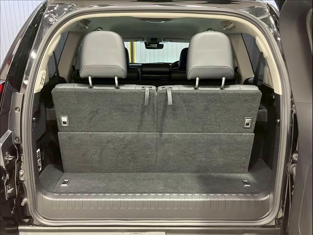 ランドクルーザープラド ＴＸ　Ｌパッケージ　黒革　全周囲カメラ　レーダークルーズ　シートヒーター／クーラー　ルーフレール　コーナーセンサー　パワーシート　ＬＥＤヘッド　オートハイビーム　レーンキープ　衝突軽減　ＵＳＢ　ＥＴＣ　純正１９インチＡＷ（22枚目）