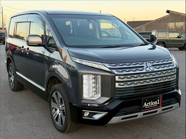 デリカD:5 G パワーパッケージ 両側パワースライド 電動サイドステップ パワーバックドア レーダークルーズ AC100V シートヒーター 衝突軽減 レーンキープ パドルシフト アイドリングストップ パワーシート ETC 純正18AW(35枚目)