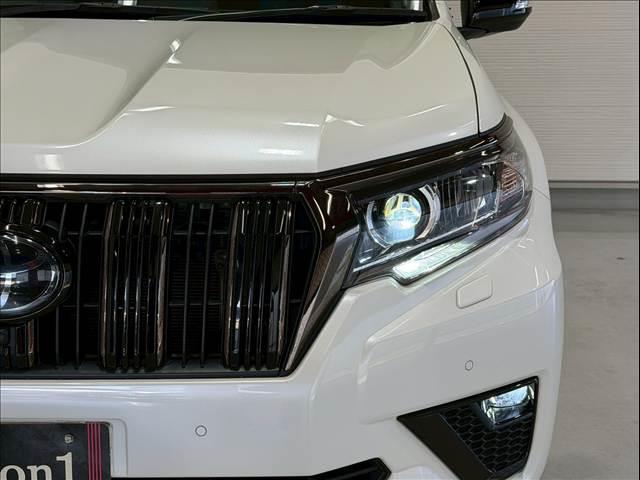 ランドクルーザープラド ＴＸ　Ｌパッケージ・ブラックエディション　黒革　全周囲カメラ　純正ナビ　ＢＳＭ　レーダークルーズ　クリアランスソナー　シートヒーター／クーラー　パワーシート　センターデフロック　ＬＥＤ　ＥＴＣ　ＵＳＢポート　ルーフレール　純正１８インチＡＷ（24枚目）