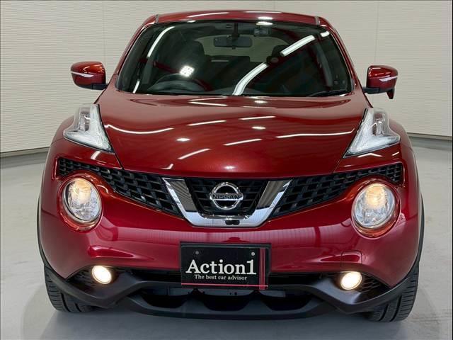 ジューク １５ＲＸ　純正ナビ　バックカメラ　ＥＴＣ　フォグランプ　アイドリングストップ　ドライブモード　純正１６インチアルミ　プッシュスタートボタン　横滑り防止機能　電動格納ミラー　オートライト　ハンズフリー　ＡＵＸ（69枚目）