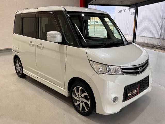 ルークス ハイウェイスター ナビ パワースライドドア ETC HIDヘッドライト 純正14インチアルミホイール プッシュスタート スマートキー オートエアコン オートライト テレビ DVD CD フォグランプ(3枚目)