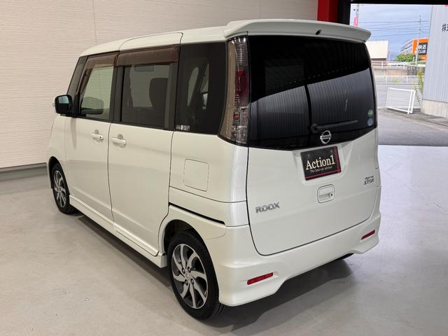 ルークス ハイウェイスター ナビ パワースライドドア ETC HIDヘッドライト 純正14インチアルミホイール プッシュスタート スマートキー オートエアコン オートライト テレビ DVD CD フォグランプ(5枚目)