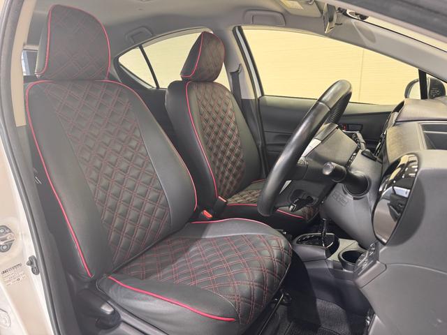 アクア G 純正ナビ クリアランスソナー ドラレコ クルーズコントロール ETC Bカメラ レーンアシスト 衝突軽減ブレーキ 社外17インチAW LEDヘッド Bluetooth フルセグTV シートカバー(23枚目)