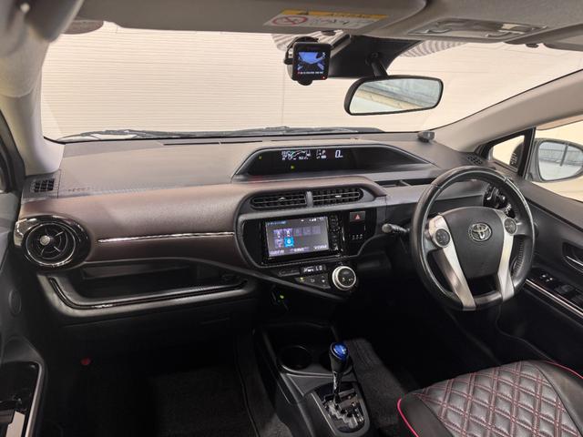 アクア G 純正ナビ クリアランスソナー ドラレコ クルーズコントロール ETC Bカメラ レーンアシスト 衝突軽減ブレーキ 社外17インチAW LEDヘッド Bluetooth フルセグTV シートカバー(26枚目)