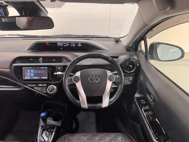 アクア G 純正ナビ クリアランスソナー ドラレコ クルーズコントロール ETC Bカメラ レーンアシスト 衝突軽減ブレーキ 社外17インチAW LEDヘッド Bluetooth フルセグTV シートカバー(27枚目)