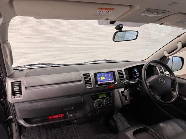 ハイエースバン ロングスーパーGL ベッドキット フリップダウンモニター メモリーナビ ETC バックドア スライドドア Bluetooth フルセグTV DVD CD Wエアコン HIDヘッドライト フォグランプ オートエアコン(24枚目)