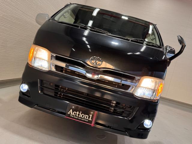 ハイエースバン ロングスーパーGL ベッドキット フリップダウンモニター メモリーナビ ETC バックドア スライドドア Bluetooth フルセグTV DVD CD Wエアコン HIDヘッドライト フォグランプ オートエアコン(31枚目)