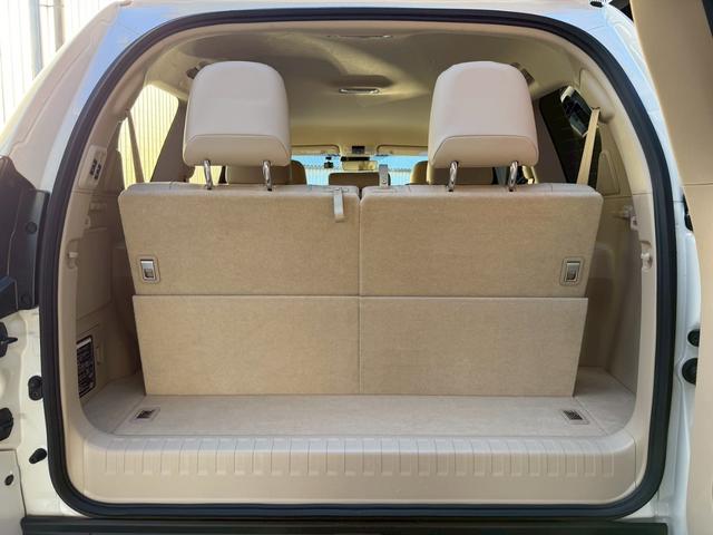 ランドクルーザープラド TX Lパッケージ ワンオーナー ベージュ革 全周囲カメラ ディスプレイオーディオ ナビキット シートヒーター/クーラー レーダークルーズ クリアランスソナー BSM ドライブレコーダー LEDヘッド 純正19インチAW(21枚目)