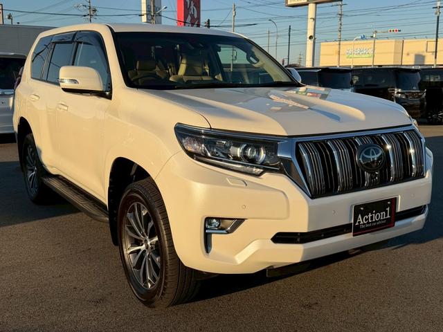 ランドクルーザープラド TX Lパッケージ ワンオーナー ベージュ革 全周囲カメラ ディスプレイオーディオ ナビキット シートヒーター/クーラー レーダークルーズ クリアランスソナー BSM ドライブレコーダー LEDヘッド 純正19インチAW(36枚目)