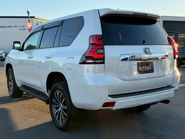 ランドクルーザープラド TX Lパッケージ ワンオーナー ベージュ革 全周囲カメラ ディスプレイオーディオ ナビキット シートヒーター/クーラー レーダークルーズ クリアランスソナー BSM ドライブレコーダー LEDヘッド 純正19インチAW(41枚目)