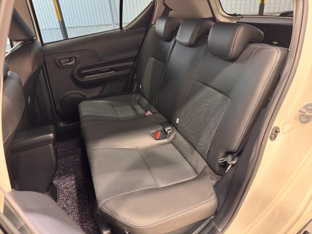 アクア Gブラックソフトレザーセレクション ナビ クルーズコントロール ETC Bカメラ レザーシート レーンアシスト 衝突軽減ブレーキ シートヒーター 純正15インチAW Bluetooth フルセグTV DVD CD 横滑り防止(28枚目)