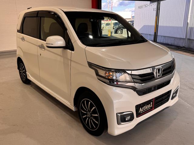 Ｎ－ＷＧＮカスタム Ｇ　ＳＳパッケージ　純正ナビ　Ｂカメラ　ＥＴＣ　クルーズコントロール　ＣＴＢＡ　ハーフレザーシート　純正１４インチアルミホイール　ＨＩＤヘッドライト　Ｂｌｕｅｔｏｏｔｈ　テレビ　横滑り防止　フォグランプ（3枚目）