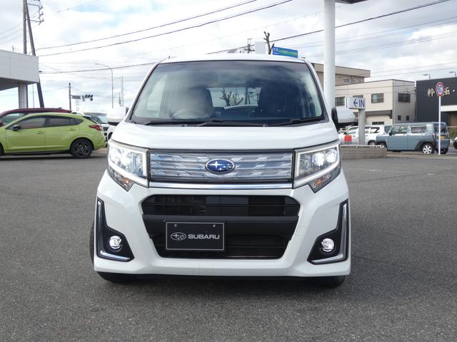 ステラ Ｒ　クラリオンナビ　ＬＥＤヘッドライト　１４インチアルミ　ワンセグ　ＣＤ　ＤＶＤ　Ｂｌｕｅｔｏｏｔｈオーディオ　オートエアコン　プッシュスタート　オートドアミラー　フロントフォグランプ　ワンオーナー　アイドリングストップ　ＶＤＣ（4枚目）