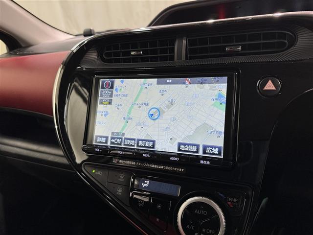 アクア S 衝突被害軽減システム メモリーナビ フルセグ バックカメラ ETC CD DVD再生 LEDヘッドランプ スマートキー キーレス ハイブリッド(9枚目)