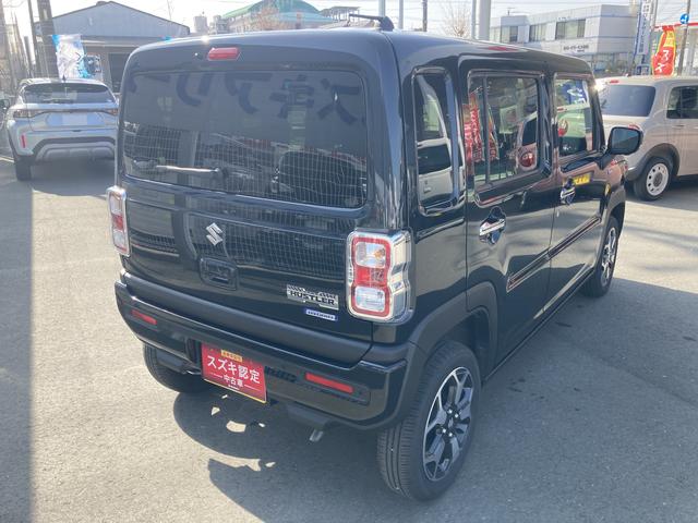 ハスラー ＨＹＢＲＩＤ　Ｘ　３型　　９インチナビ＆全方位カメラ　スズキコネクト対応車　デュアルカメラブレーキサポート　３６０度プレミアムＵＶ＆ＩＲカットガラス　ナノイーＸ搭載フルオートエアコン　ＬＥＤヘッドランプ　１５インチアルミホイール（2枚目）