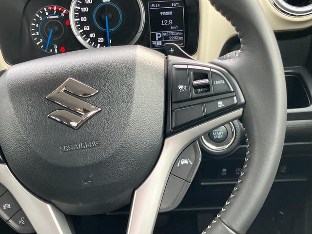 クロスビー ＨＹＢＲＩＤ　ＭＺ　４型　☆前後誤発進抑制装置☆クルーズコントロール☆ＬＥＤオートヘッドライト☆車線逸脱・ふらつき警報☆後方パーキングセンサー☆前席シートヒーター☆ステアリングオーディオスイッチ☆パドルシフト☆スマートキー☆（9枚目）