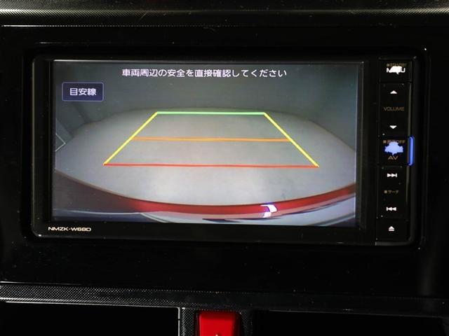 バックモニター装着車は後退時の強い味方です♪車庫入れや縦列駐車の際、後退操作の参考になるガイドラインをナビ画面に表示します。