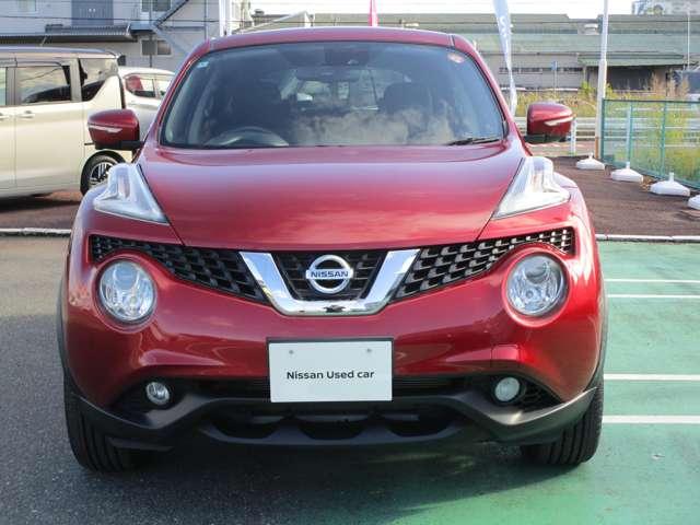 ジューク １．５　１５ＲＸ　Ｖセレクション　ＡＵＴＯエアコン　車線逸脱警報システム　パワーウィンドウ　スマートエントリー　ドラレコ　Ａストップ　アルミホイール　ＥＴＣ車載器　メモリーナビ　取説記録簿　ナビ＆ＴＶ　ワンセグ　ＷエアＢ　エアバッグ（5枚目）