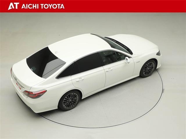 クラウンハイブリッド S スポーツスタイル インテリジェントクリアランスソナー Bモニ AAC エアバッグ DVD再生 メモリーナビ ドライブレコーダー 助手席エアバッグ ナビ ETC パワーシート 横滑り防止装置 スマートキー アルミホイール(14枚目)