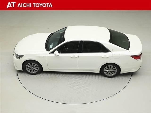 クラウンハイブリッド アスリート　エアバッグ　横滑り防止　ＡＣ　１オーナー　ＡＢＳ　キーフリー　スマートキー＆プッシュスタート　パワステ　オートクルーズ　ミュージックプレイヤー接続可　メモリーナビ　イモビライザー　サイドエアバッグ（11枚目）