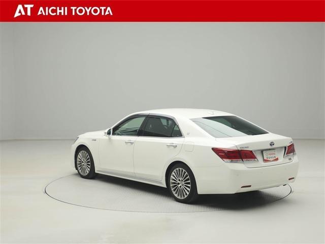 クラウンマジェスタ Ｆバージョン　衝突回避システム　Ｐシート　クルコン　ＡＵＸ　ＤＶＤ可　Ｗエアコン　ＥＴＣ車載器　Ｓキー　黒革シート　エアコン　ＬＥＤライト　盗難防止システム　キーレス　エアバッグ　ナビＴＶ　横滑防止　ＡＢＳ　１オナ（4枚目）