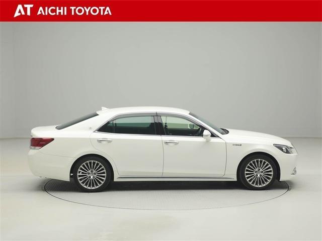 クラウンマジェスタ Ｆバージョン　衝突回避システム　Ｐシート　クルコン　ＡＵＸ　ＤＶＤ可　Ｗエアコン　ＥＴＣ車載器　Ｓキー　黒革シート　エアコン　ＬＥＤライト　盗難防止システム　キーレス　エアバッグ　ナビＴＶ　横滑防止　ＡＢＳ　１オナ（7枚目）