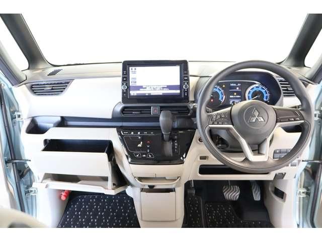 eKスペース G メモリーナビ・フルセグTV・バックカメラ フルオートエアコン オートスライドドア サイドカーテンエアバック DVD フルセグTV シートヒーター ETC インテリキー アイドリングストップ ナビTV(3枚目)