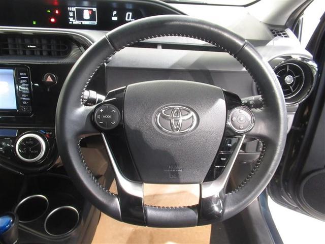 アクア クロスオーバー 衝突被害軽減システム メモリーナビ ワンセグ バックカメラ ETC CD ミュージックプレイヤー接続可 スマートキー キーレス ハイブリッド ワンオーナー(16枚目)