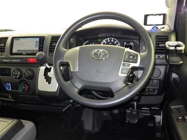 ハイエースバン ロングDX 衝突被害軽減システム メモリーナビ フルセグ バックカメラ ETC ドラレコ CD ミュージックプレイヤー接続可 DVD再生 LEDヘッドランプ 乗車定員6人 キーレス ワンオーナー(7枚目)