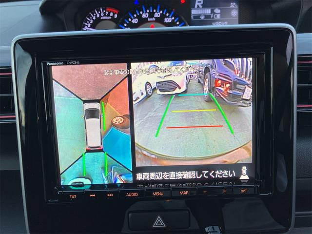 ワゴンＲスティングレー 　全周囲カメラ　ナビ　ＴＶ　オートクルーズコントロール　レーンアシスト　衝突被害軽減システム　スマートキー　アイドリングストップ　電動格納ミラー　ＣＶＴ　ＥＳＣ　ＣＤ　アルミホイール　エアコン（6枚目）