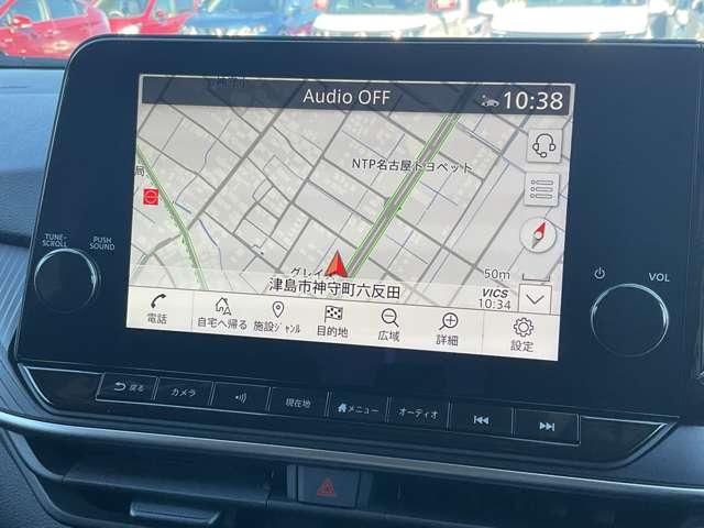 ノート １．２　Ｘ　雹害車両　メーカーナビ　リアカメラ　衝突被害軽減ブレ－キ　全方位カメラ　ＥＴＣ付　禁煙車　ＬＥＤヘッドライト　インテリジェントキー　ワンセグＴＶ　ＴＶナビ　サイドカーテンエアバック　サイドカメラ　メモリーナビ　オートエアコン（2枚目）