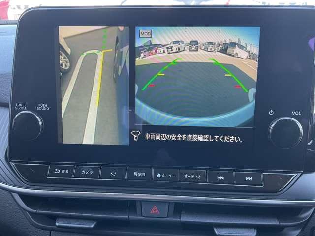 ノート １．２　Ｘ　雹害車両　メーカーナビ　リアカメラ　衝突被害軽減ブレ－キ　全方位カメラ　ＥＴＣ付　禁煙車　ＬＥＤヘッドライト　インテリジェントキー　ワンセグＴＶ　ＴＶナビ　サイドカーテンエアバック　サイドカメラ　メモリーナビ　オートエアコン（10枚目）