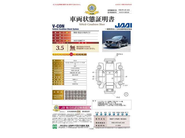 車両状態評価書