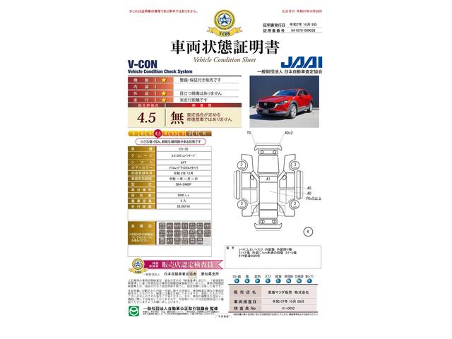 車両状態評価書