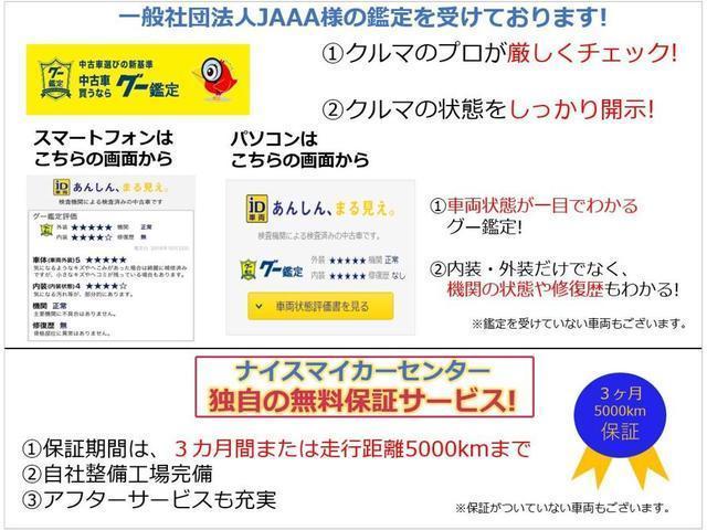 数ある中から当店の車両をご覧いただいてありがとうございます！　車がナイス！　価格がナイス！　アフターもナイス！　スタッフもナイスです！整備士常駐！保険もＯＫ！車のことなら何でもご相談下さい！