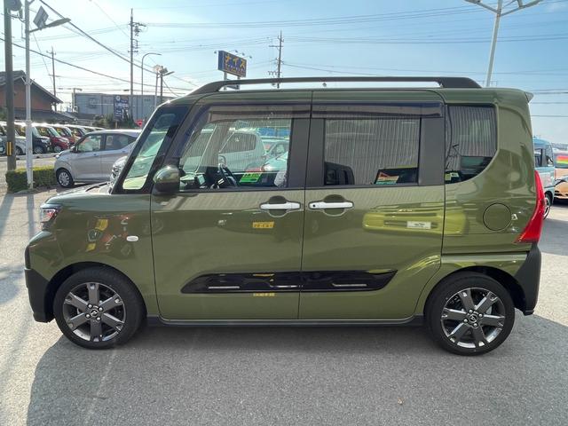 タント ファンクロスターボ 衝突被害軽減ブレーキ 両側パワースライドドア ディスプレイオーディオ フルセグTV バックカメラ ETC ドライブレコーダー Bluetooth接続 シートヒーター LEDヘッドライト(5枚目)