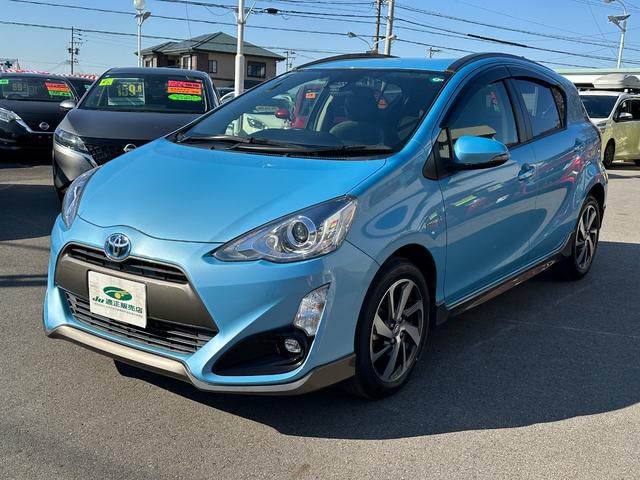 アクア Ｘ－アーバン　トヨタセーフティセンス　ＳＤナビ　フルセグＴＶ　バックカメラ　Ｂｌｕｅｔｏｏｔｈ接続　シートヒーター　スマートキー　プッシュスタート　ＬＥＤヘッドライト　スマートキー　プッシュスタート（4枚目）