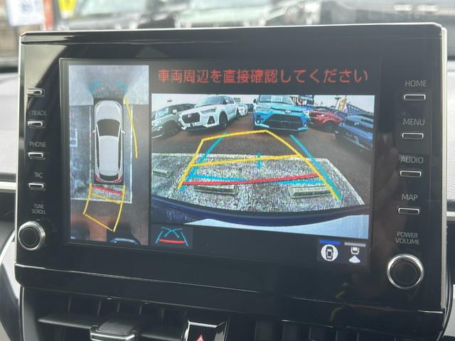 カローラクロス ハイブリッド Z トヨタセーフティセンス 純正9インチディスプレイ フルセグ パノラマモニター LEDヘッド&フォグランプ プッシュスタート Pバックドア BSM シートヒーター ドラレコ ETC AC100V(13枚目)