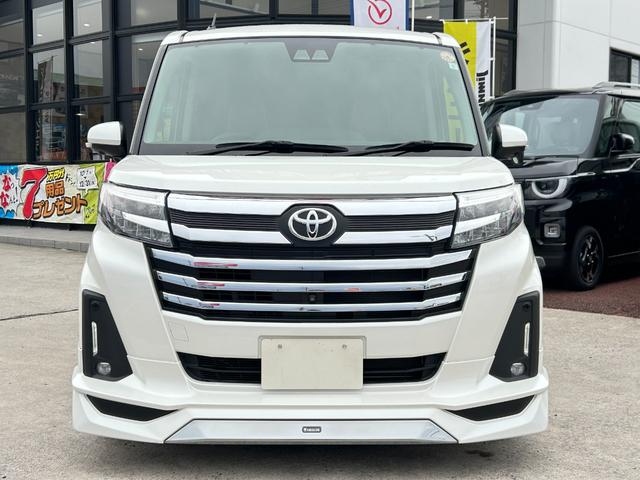 ルーミー カスタムG-T スマートアシスト 9インチナビ フルセグTV パノラマモニター 両パワースライドドア LEDヘッドライト フォグランプ プッシュスタート スマートキー フロントモデリスタエアロ 茶革調シートフルカバー(2枚目)