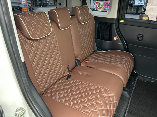 ルーミー カスタムG-T スマートアシスト 9インチナビ フルセグTV パノラマモニター 両パワースライドドア LEDヘッドライト フォグランプ プッシュスタート スマートキー フロントモデリスタエアロ 茶革調シートフルカバー(16枚目)